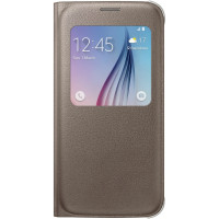Чехол для Samsung Galaxy S6 (EF-CG920PFEGRU) S View Cover GOLD Чехол для Samsung Galaxy S6 (EF-CG920PFEGRU) S View Cover GOLD