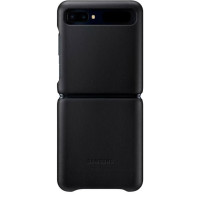 ЧЕХОЛ SAMSUNG Z FLIP LEATHER COVER BLACK ЧЕХОЛ SAMSUNG Z FLIP LEATHER COVER BLACK